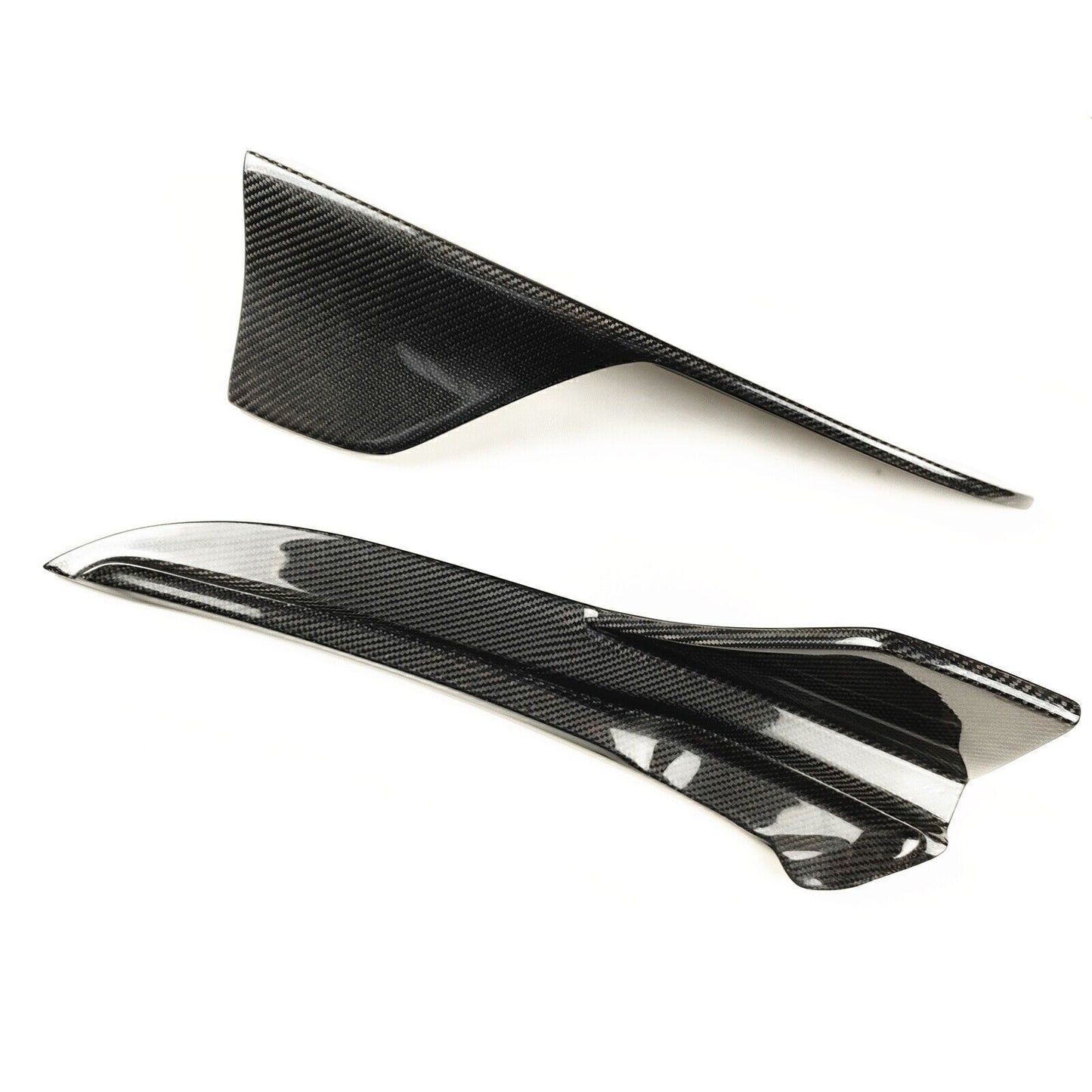 2pcs Carbon Fiber Rear Side Splitter Cover fits Lexus IS300 IS350 F Sport 2017-19