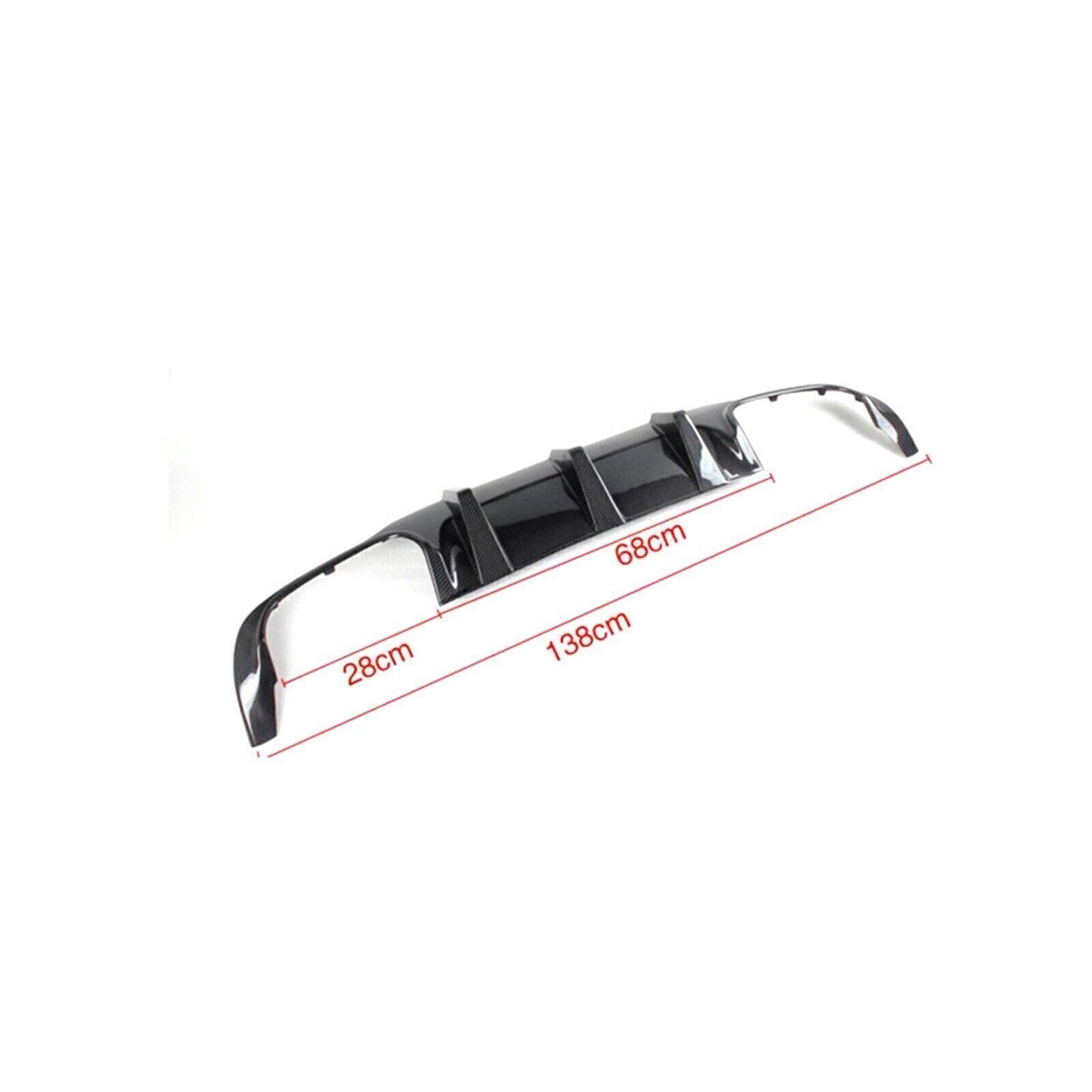 fits Benz W204 C63 AMG 2012 2013 2014 Carbon Fiber Rear Bumper Diffuser Lip