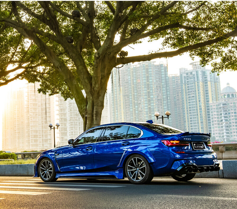 Rear Bumper Diffuser Lip +Exhaust Muffler fits MW 325i 325LI M Sport 2020 AKASAKA