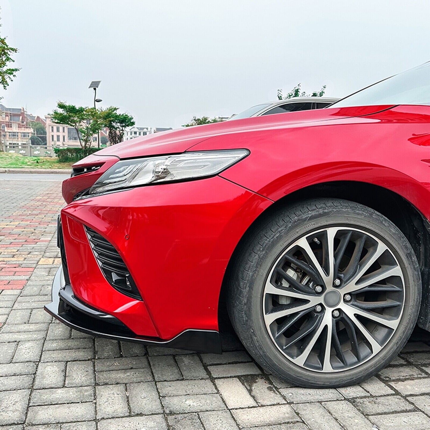 Gloss Black Front Spoiler Lip Splitter fits Toyota Camry 8th Sport 2018-2020 2019