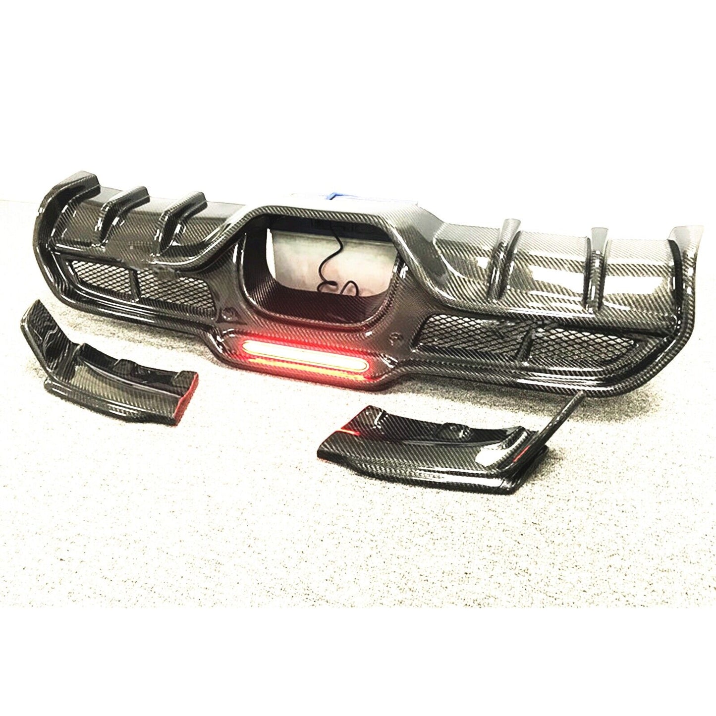 Real Carbon Fiber Rear Bumper Diffuser Lip Kit fits Mini Cooper S F54 F55 F56 F57