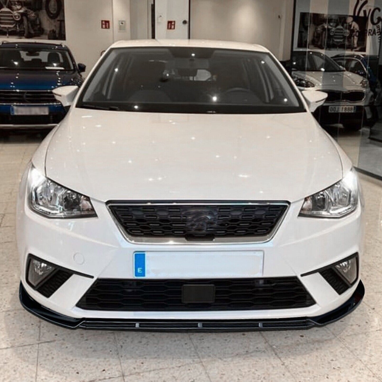 Front Bumper Spoiler Splitter Lip fits Seat Ibiza MK5 FR 18-23 CB Look