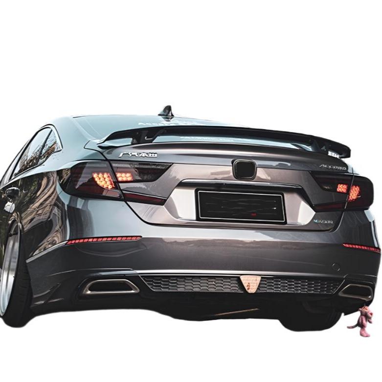 Rear Bumper Trunk Wing Spoiler Lip fits Honda Accord 2018-2022 19 Black YOFER