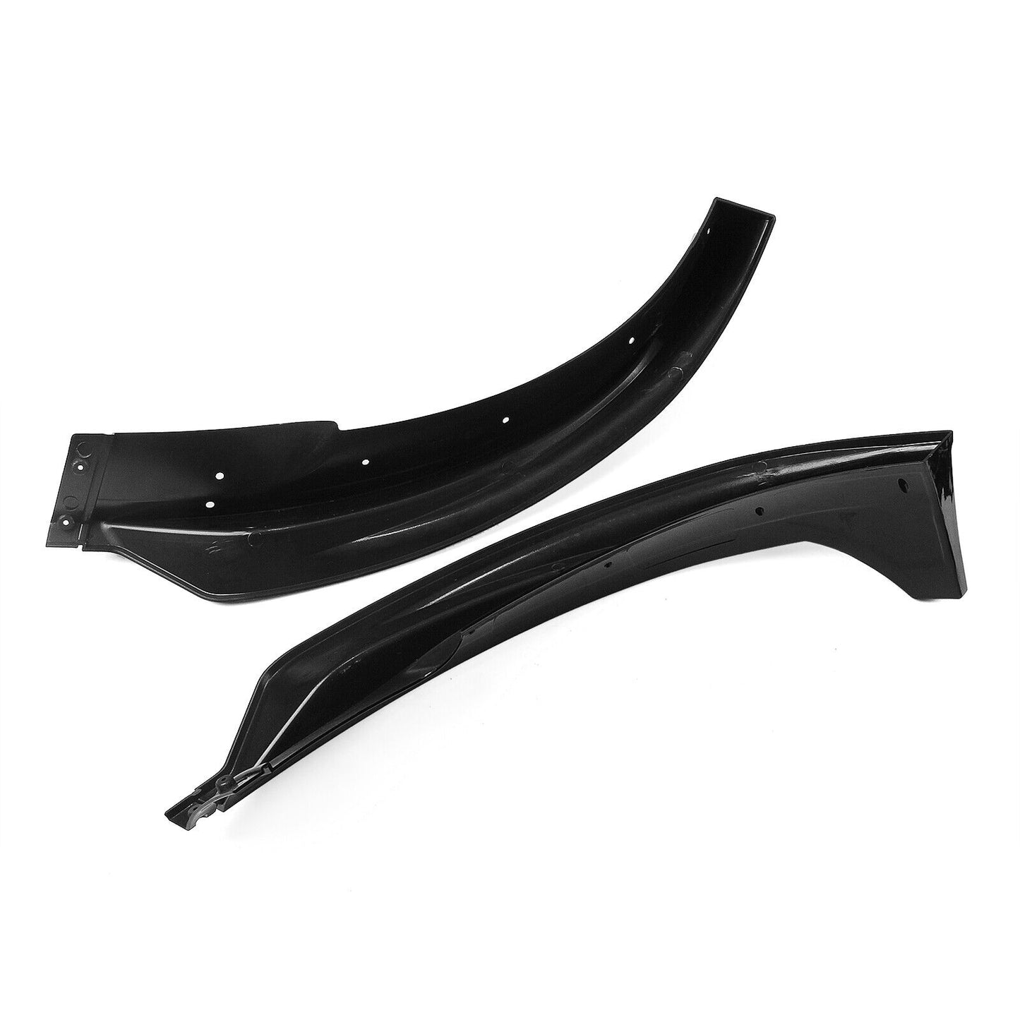Gloss Black Front Spoiler Lip Splitter Kit fits Tesla Model Y 2020-2023 4PCS
