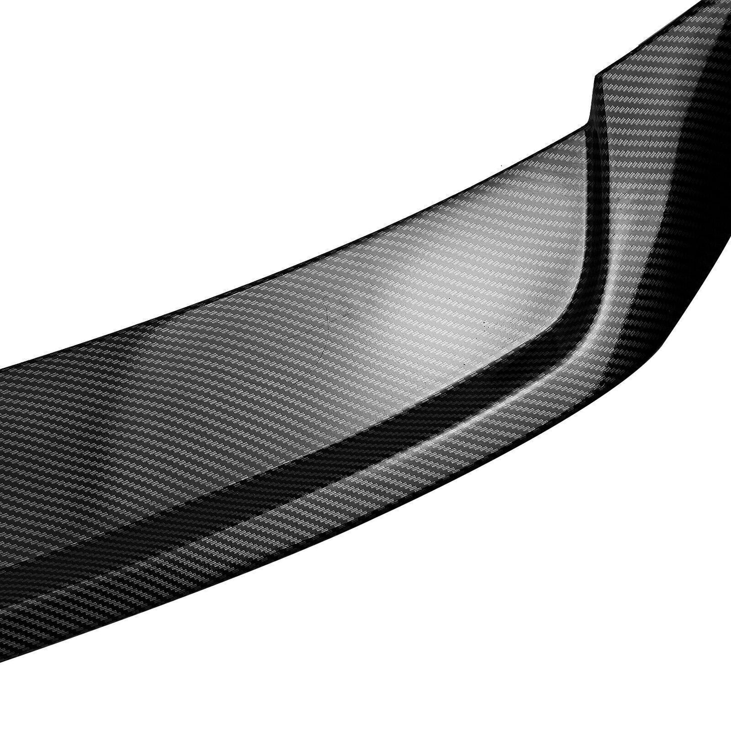 Black Rear Trunk Spoiler Wing Carbon Fiber Look fits Audi A3 S3 RS3 2013-2020