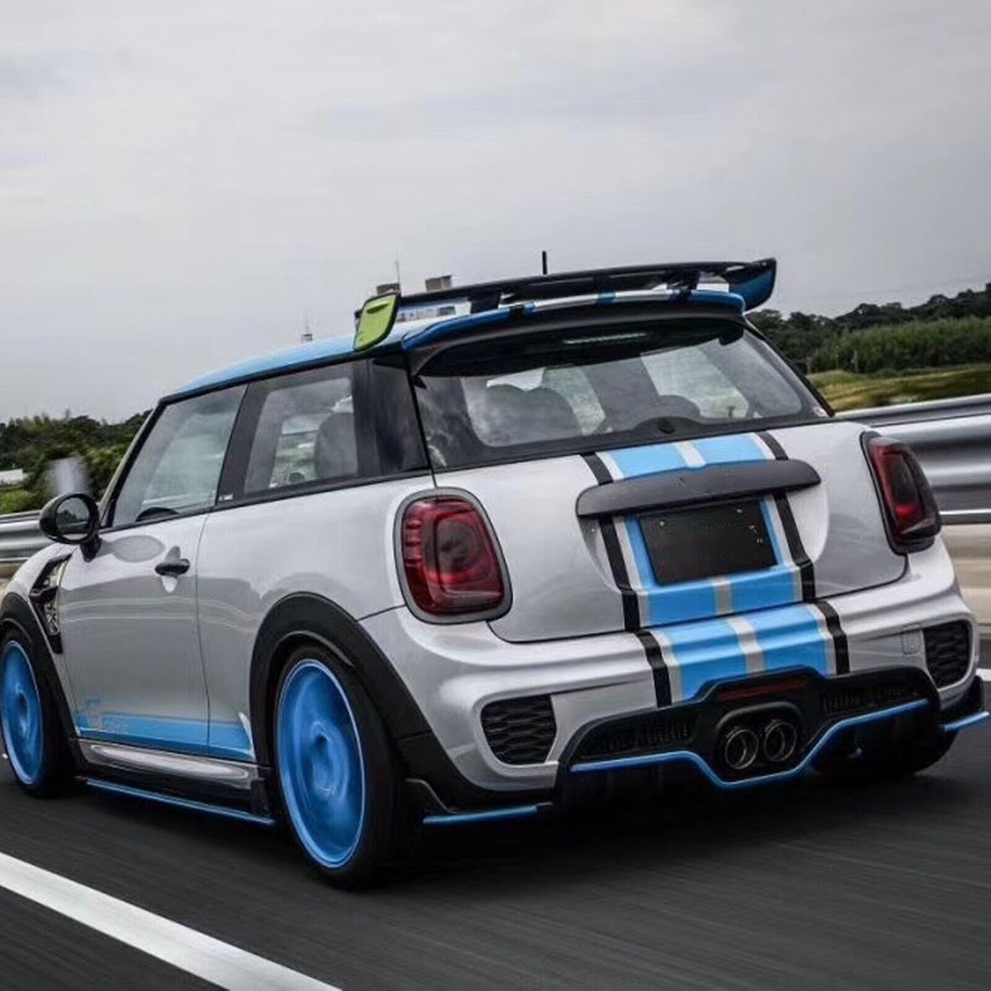 Real Carbon Fiber Rear Bumper Diffuser Lip Kit fits Mini Cooper S F54 F55 F56 F57