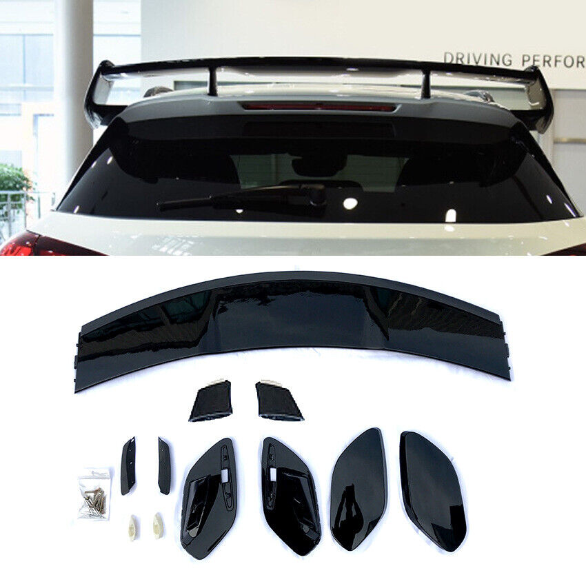 1Set Painted Black Rear Trunk Spoiler fits Mercedes X156 GLA Class GLA250/45 AMG