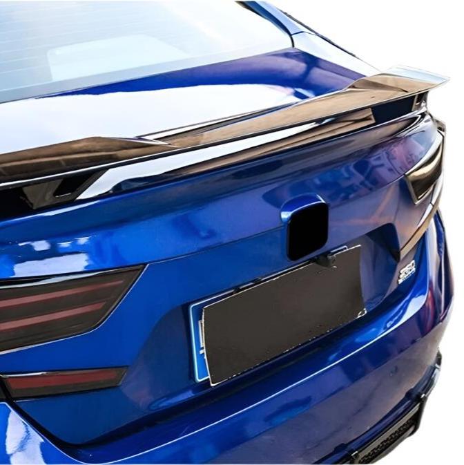 Rear Bumper Trunk Wing Spoiler Lip fits Honda Accord 2018-2022 19 Black YOFER