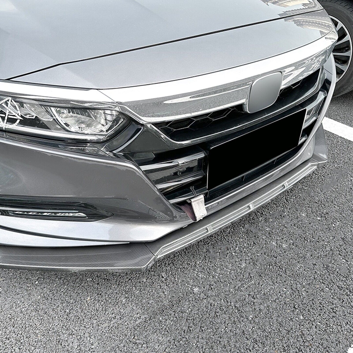 Front Spoiler Lip Splitter Kit fits Honda Accord 10th 2018-2021 2019 Carbon Look