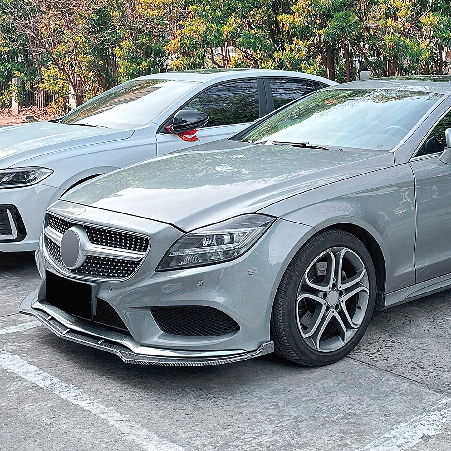 CB Look Front Spoiler Lip Bodykit fits Benz C218 X218 CLS550 CLS63 AMG 14-17 15