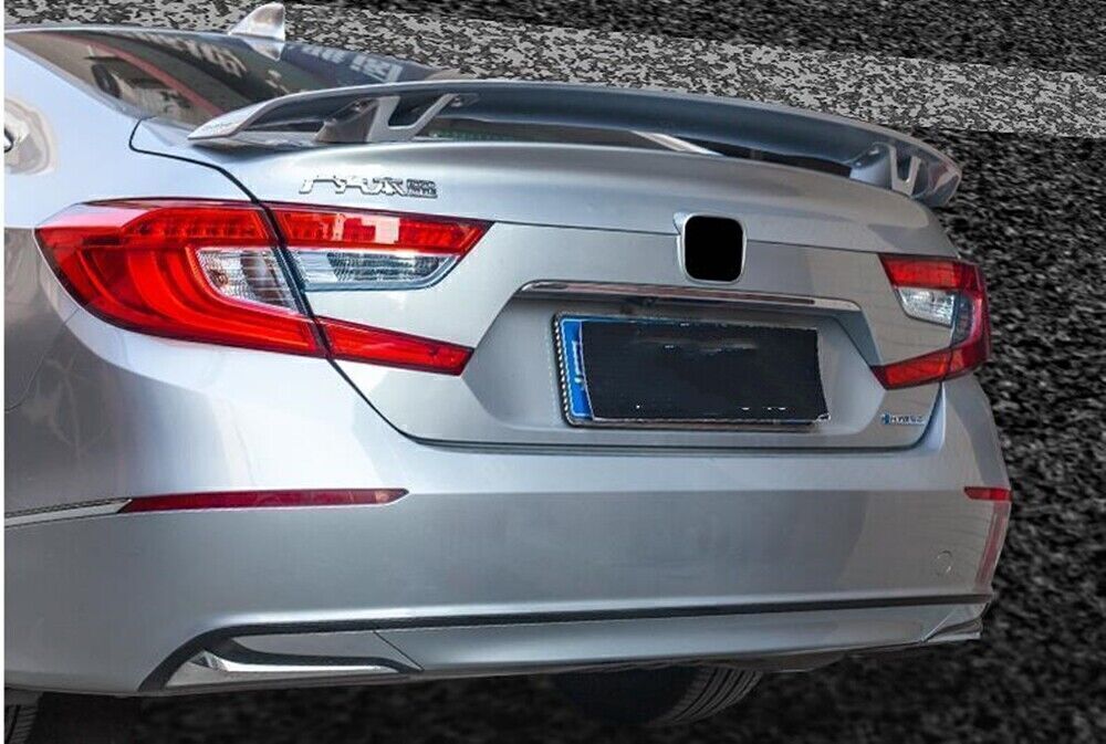 YOFER Rear Spoiler Flap Lip Kit fits 2018-2022 Honda Accord 10th Silver