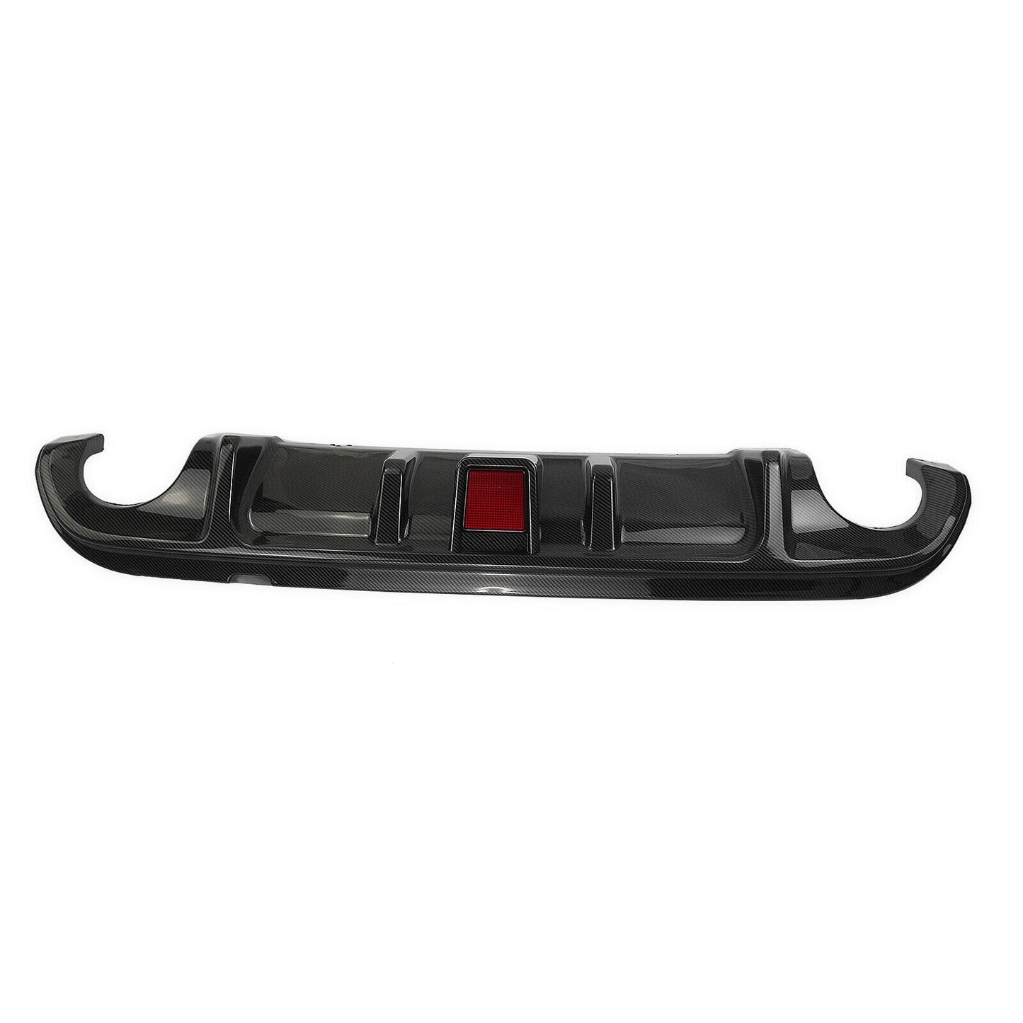 Carbon Fiber Look Rear Bumper Diffuser Lip fits Infiniti Q50 2014-17 2015 W/Light