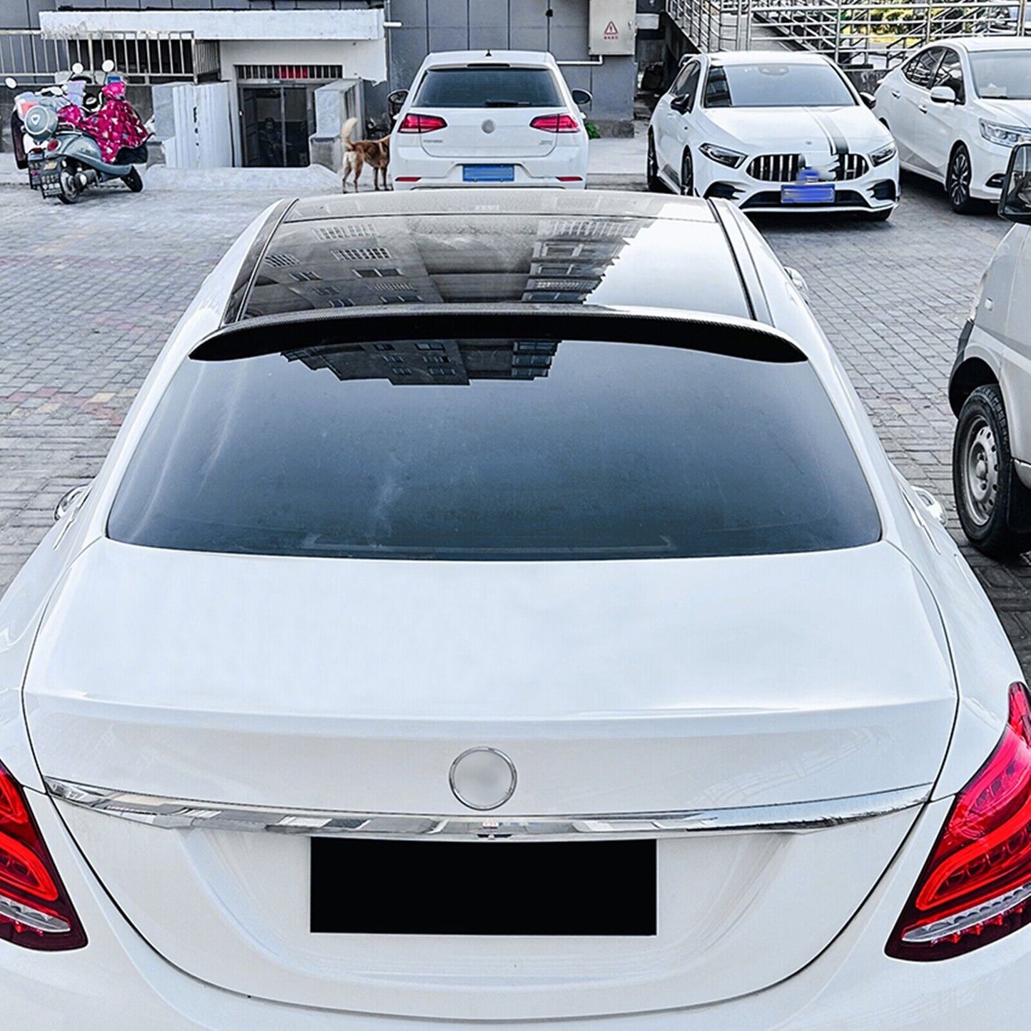 Rear Trunk Spoiler Lip Wing fits Mercedes Benz W205 2015-2021 C200 C43 CB Look
