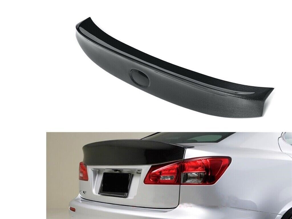 Black Rear Trunk Wing Spoiler fits Lexus 2006-2013 IS250 IS350 ISF Black