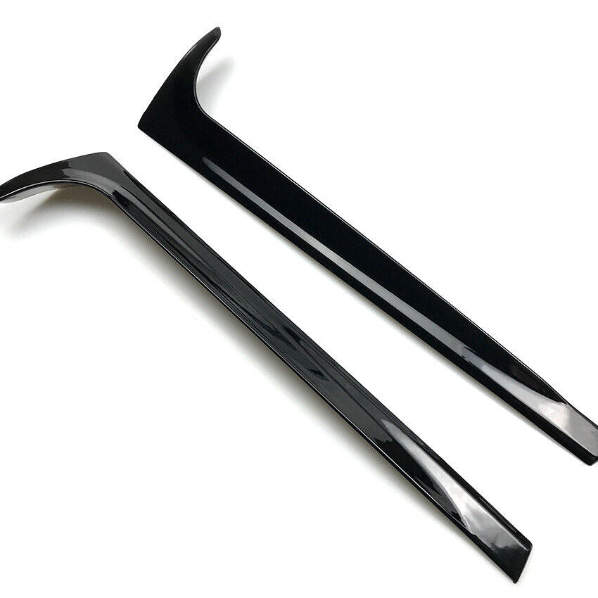 Rear Window Side Spoiler Canard Splitter fits VW Polo MK6 2018-2020 Black L+R