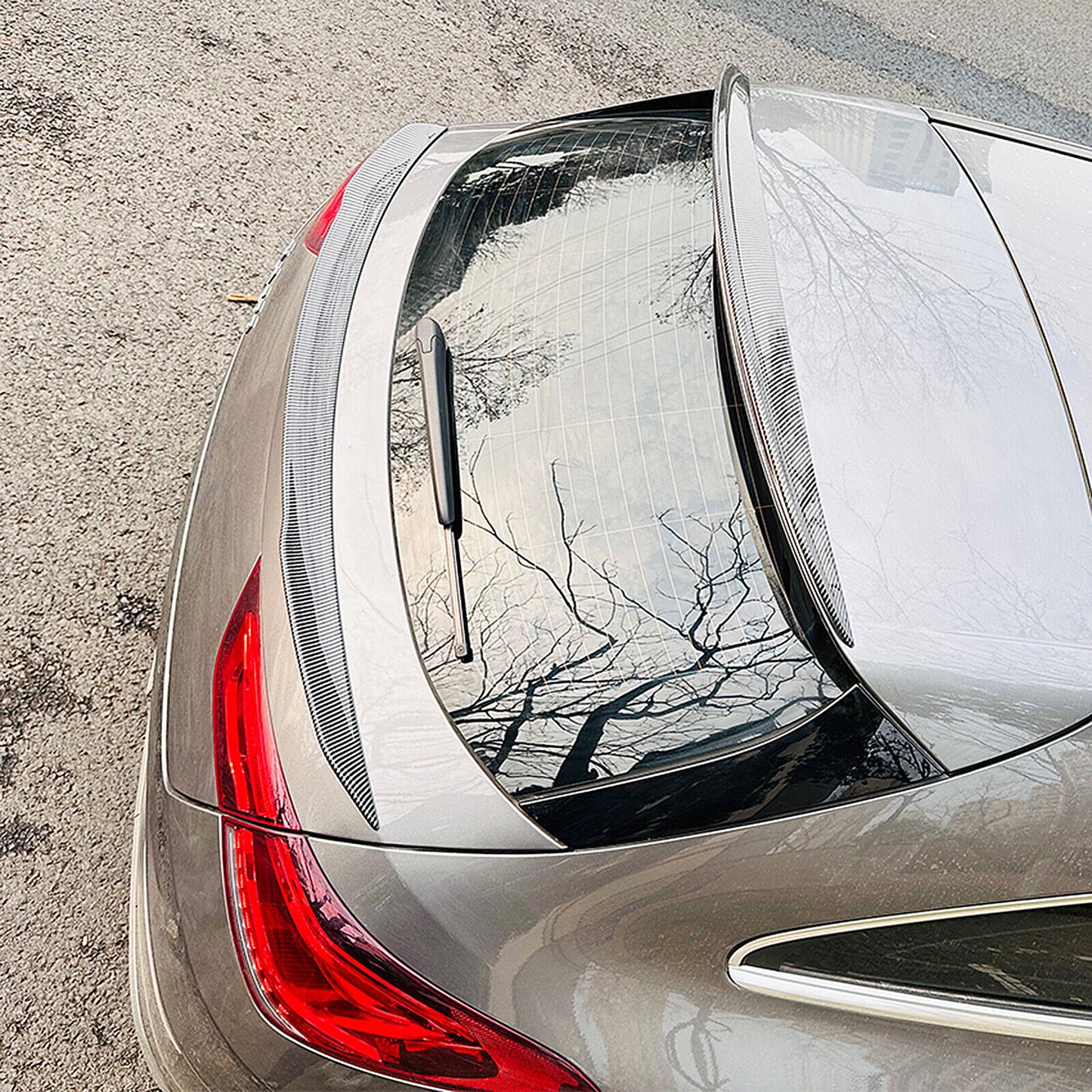 Rear Spoiler Lip Middle Wing fits Benz CLA Class X118 CLA200 19-22 Carbon Look