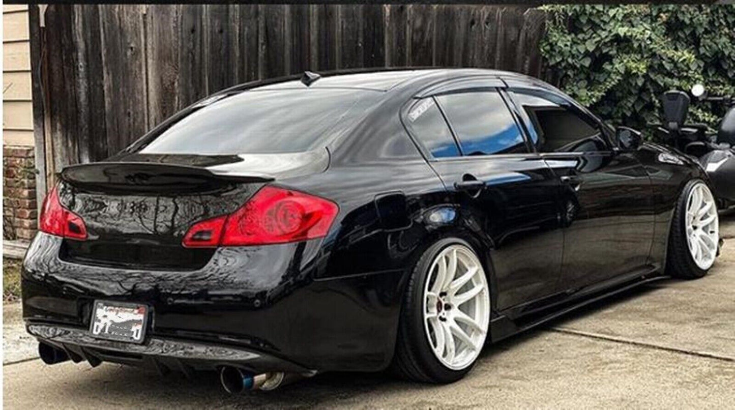 fits Infiniti G35 G25 G37 Q40 2007-15 Black Duckbill Rear Trunk Spoiler Wing Lip