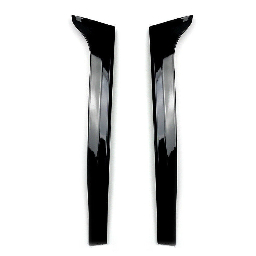Rear Window Side Canard Spoiler Trim Gloss Black fits VW Touran 2016-2022