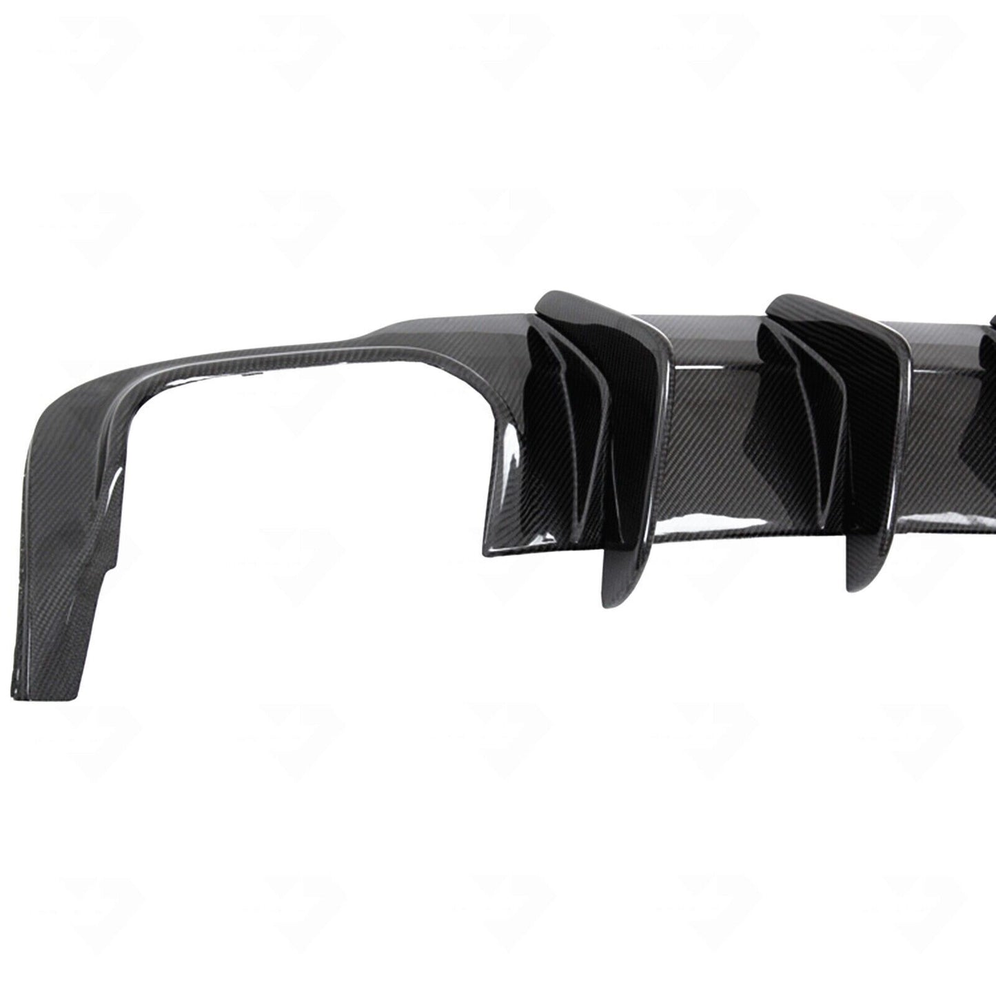 Black Rear Bumper Diffuser fits Benz C63 W204 AMG 2012 2013 2014 Carbon Fiber