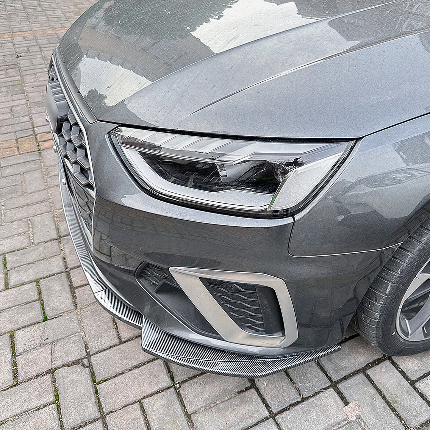 Front Spoiler Splitter Lip Bodykit fits Audi A4 S4 B9.5 Sline 2020-2024 CB Look