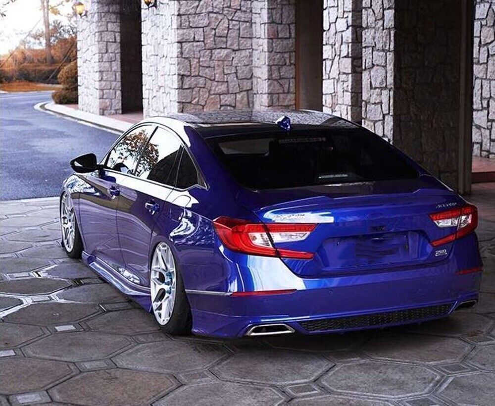 Blue Rear Bumper Diffuser Corner Spats Body Kit fits Honda Accord 10th Gen 18-22