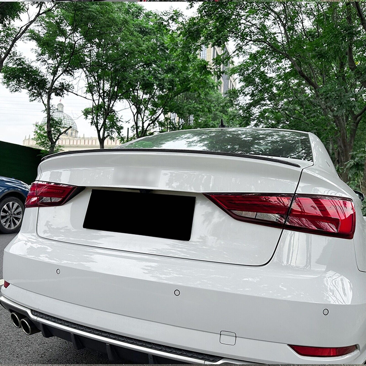 Rear Spoiler Lip Roof Wing fits Audi A3 S3 8V Sedan 2014-2020 CB LOOK
