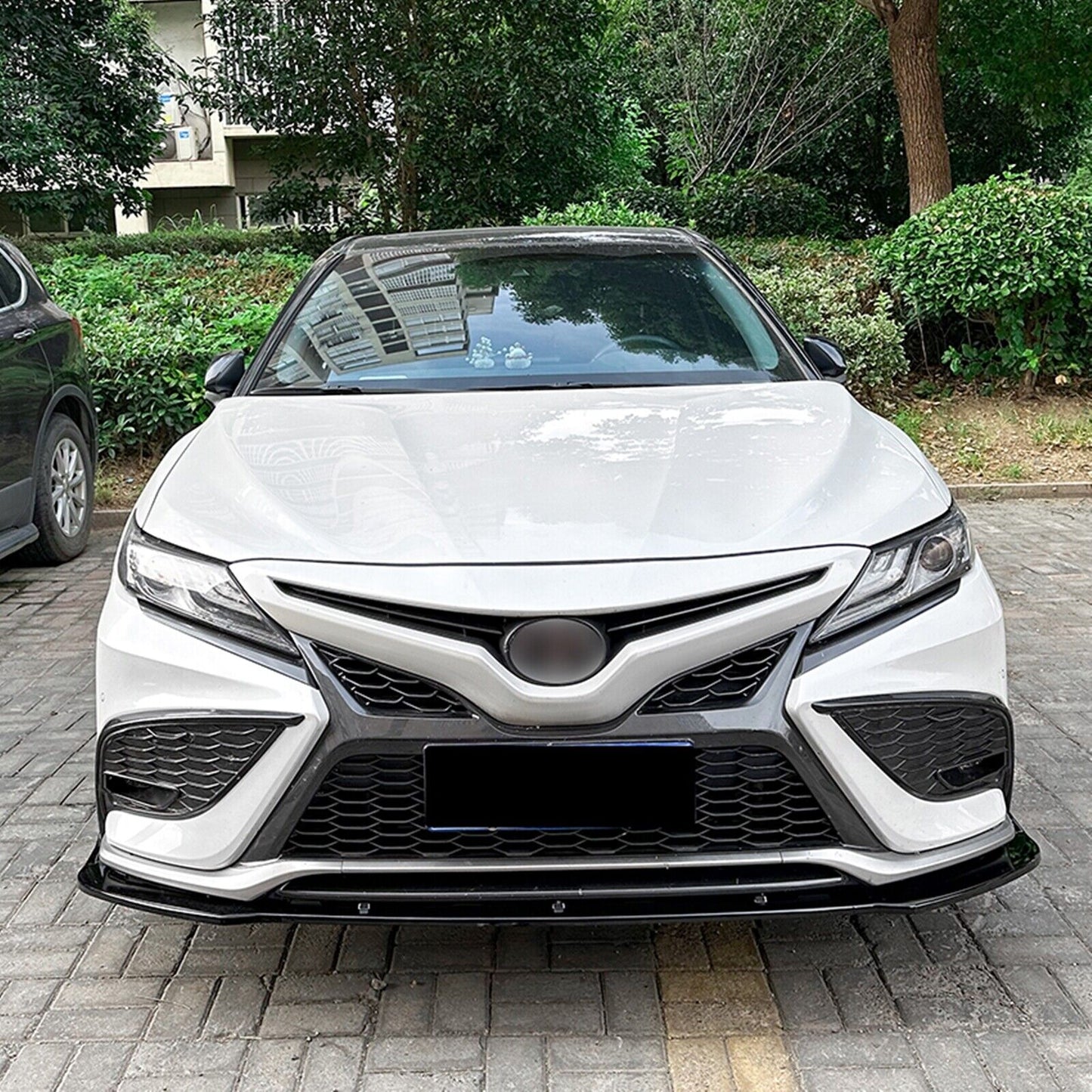 Front Bumper Spoiler Splitter Lip fits Toyota Camry XV70 Sport 21-23 Gloss Black