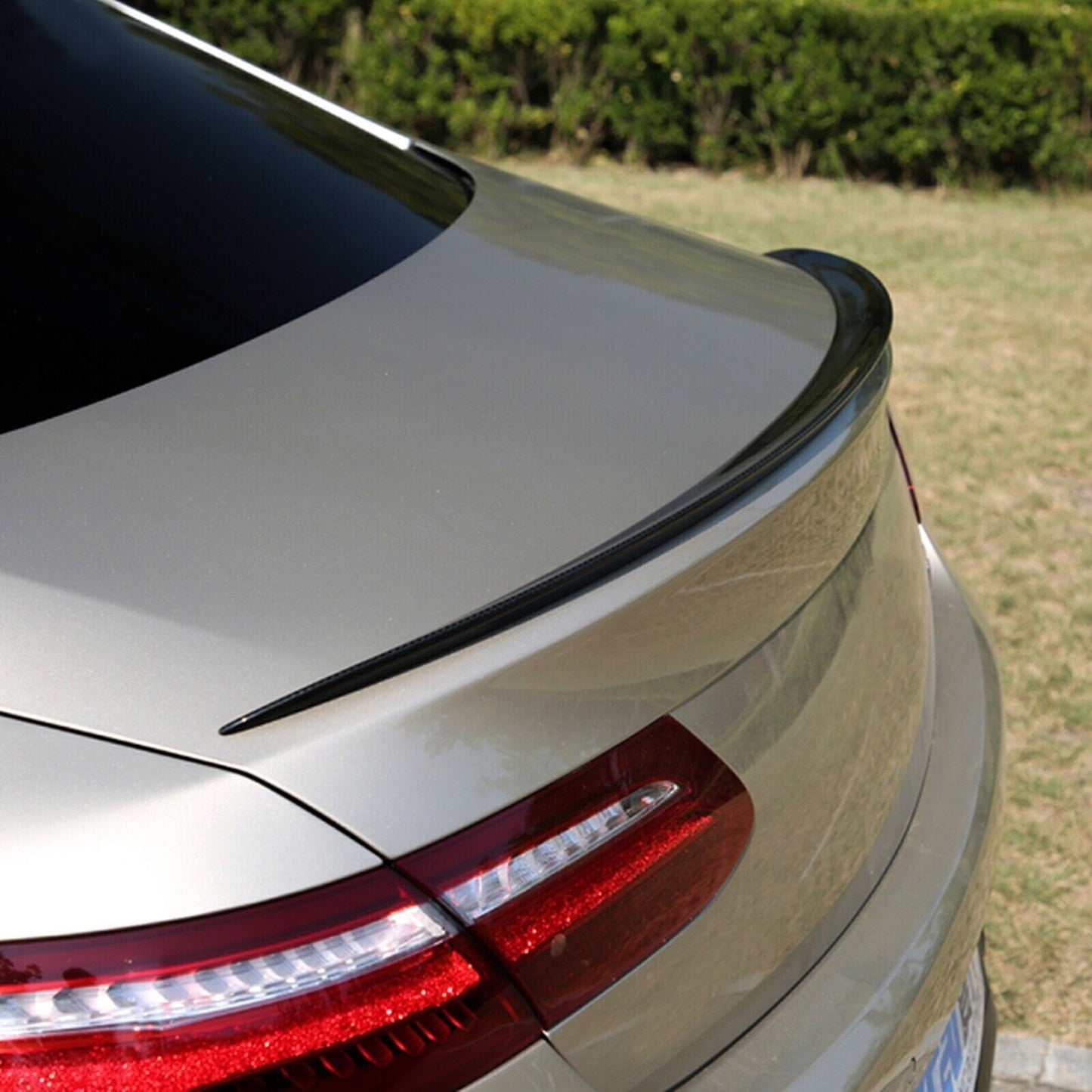 Rear Trunk Spoiler Wing fits Benz E Coupe C238 2016-2022 AMG Carbon Fiber Look