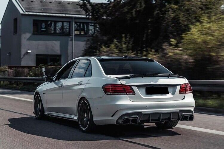 Carbon Fiber Rear Spoiler Lip fits Mercedes Benz W212 E63 AMG 2010-2016 R Style