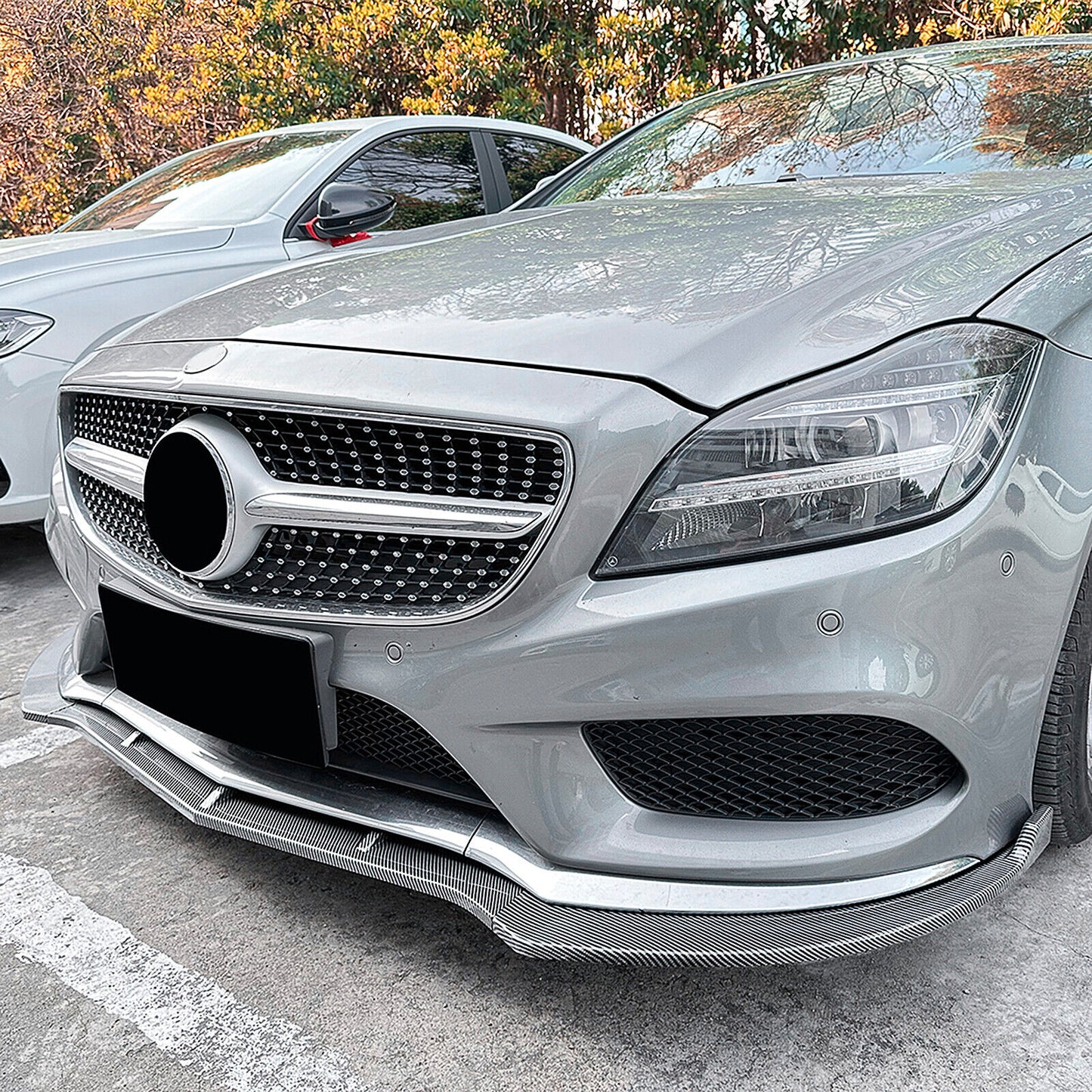 CB Look Front Spoiler Lip Bodykit fits Benz C218 X218 CLS550 CLS63 AMG 14-17 15