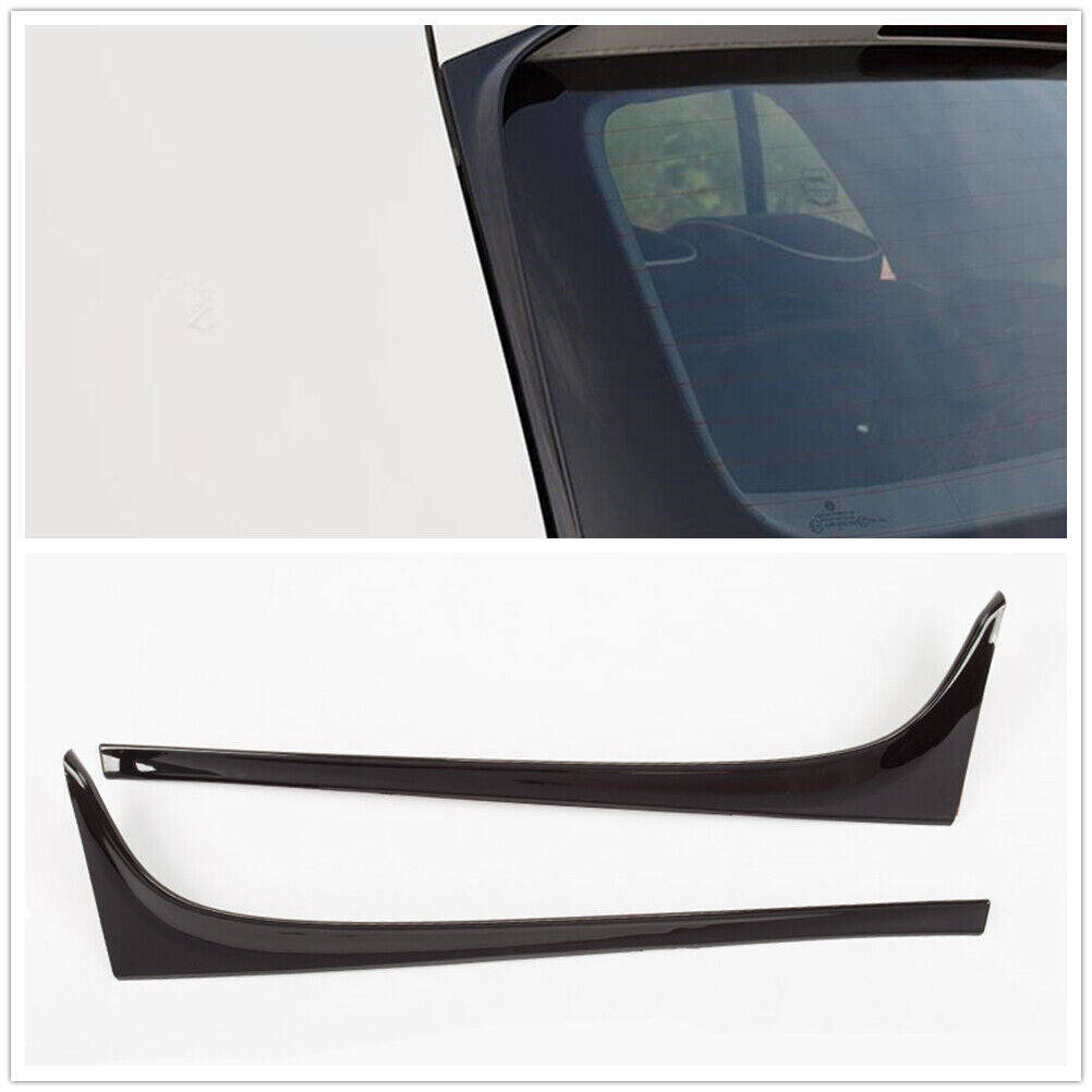 Gloss Black Rear Window Side Spoiler Trim fits VW Golf 7 MK7 2014-2018 2PCS