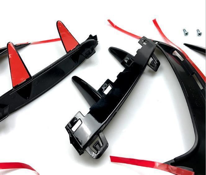 Black Rear Canard Air Vent Trim fits 2018-22 Mercedes Benz A class W177 Hatchback