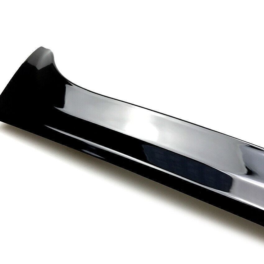 Rear Window Side Canard Spoiler Trim Gloss Black fits VW Touran 2016-2022