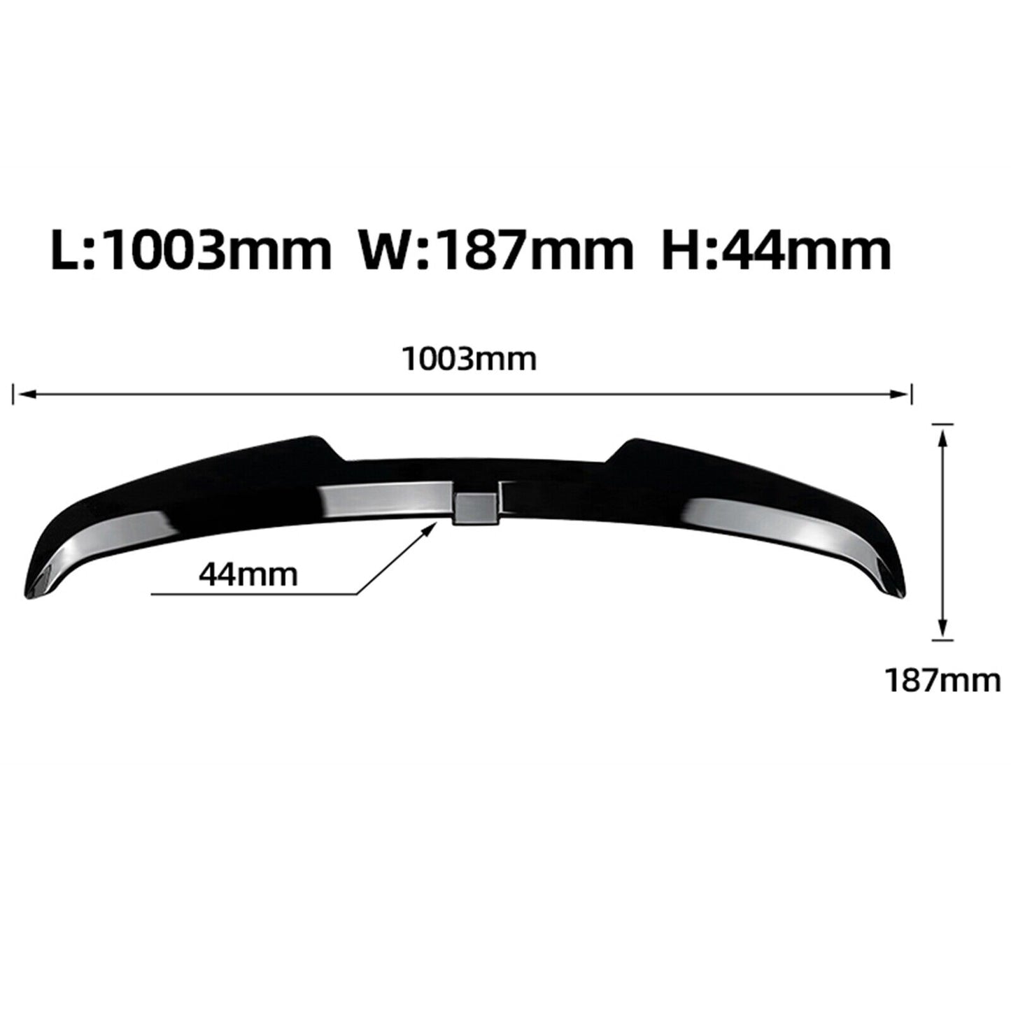 Rear Trunk Spoiler Lip Wing Fit fits Audi A3 8Y Sportback 2020-22 Carbon Look