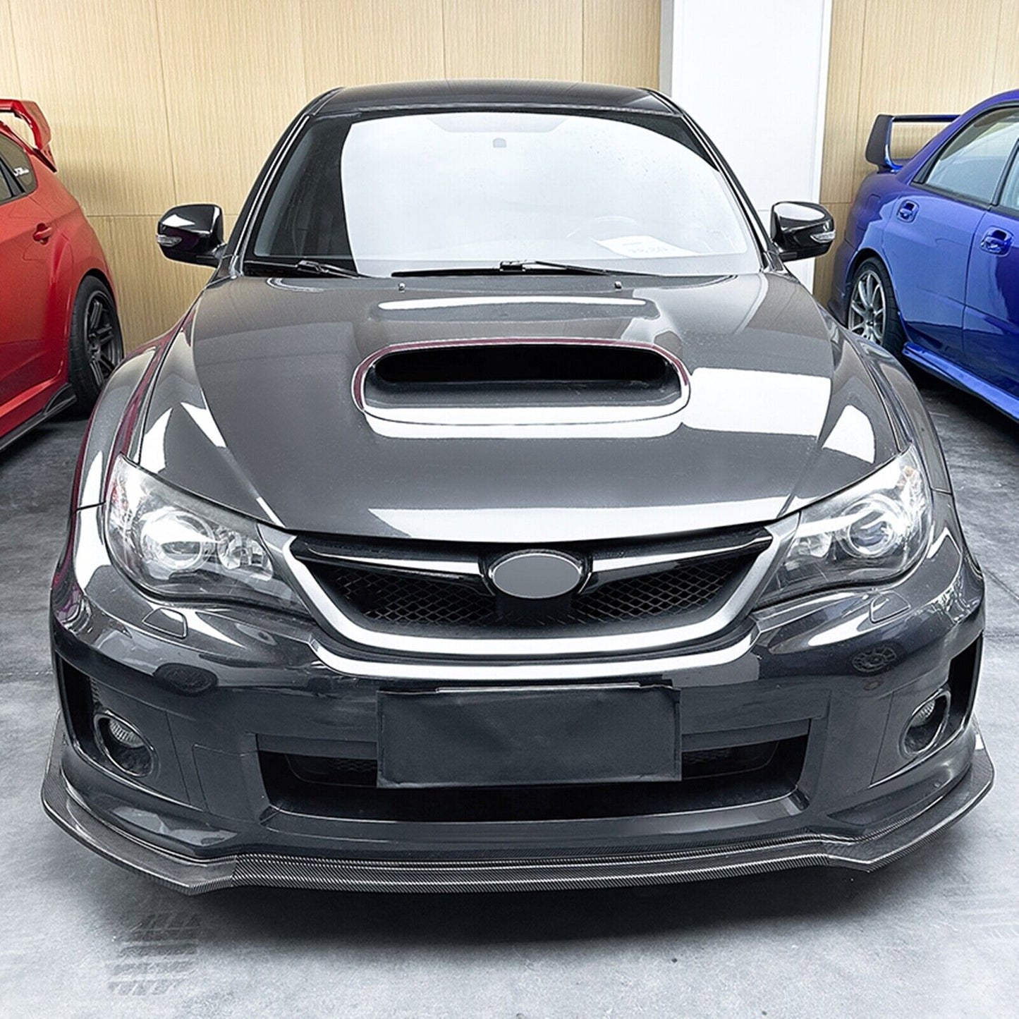 Carbon Fiber Look Front Bumper Spoiler Lip fits Subaru Impreza WRX STI 2011-2014