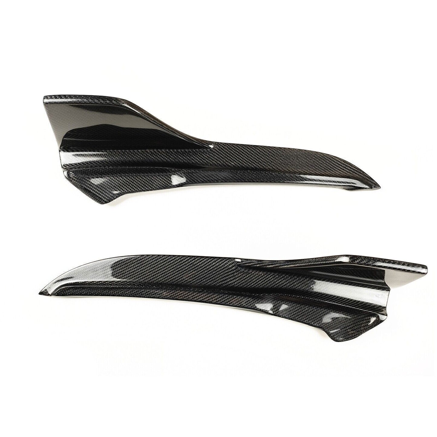 2pcs Carbon Fiber Rear Side Splitter Cover fits Lexus IS300 IS350 F Sport 2017-19