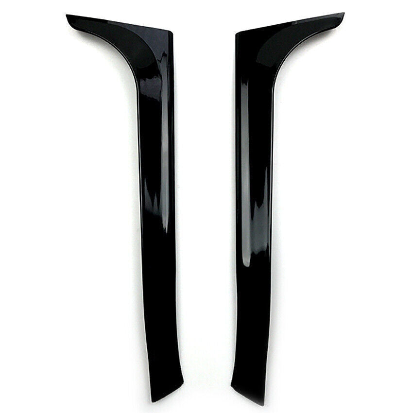 Rear Window Side Spoiler Canard Splitter fits VW Golf 6 MK6 2008-2013 2009 Black