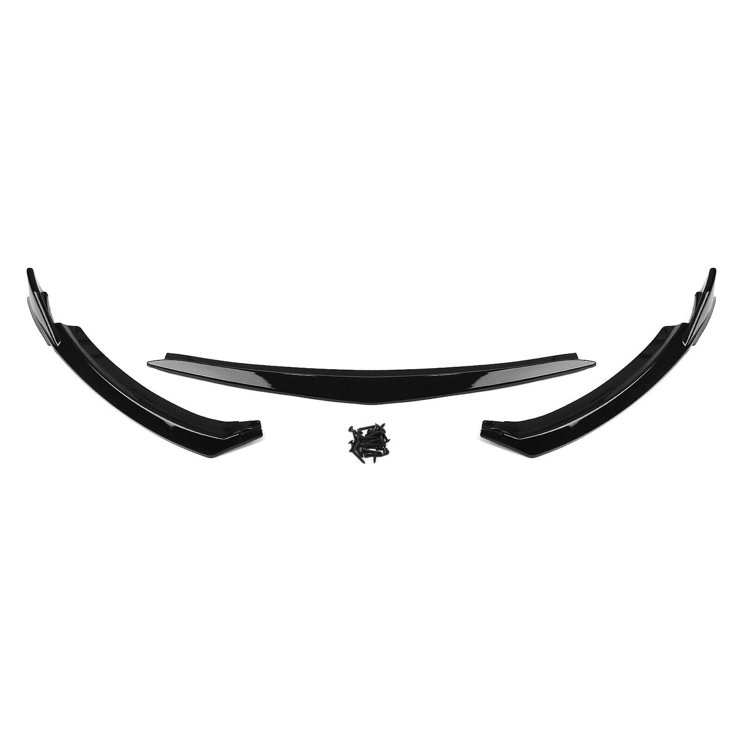 3Pcs Front Bumper Spoiler Splitter Fit fits Toyota GR86 2022-2023 Gloss Black