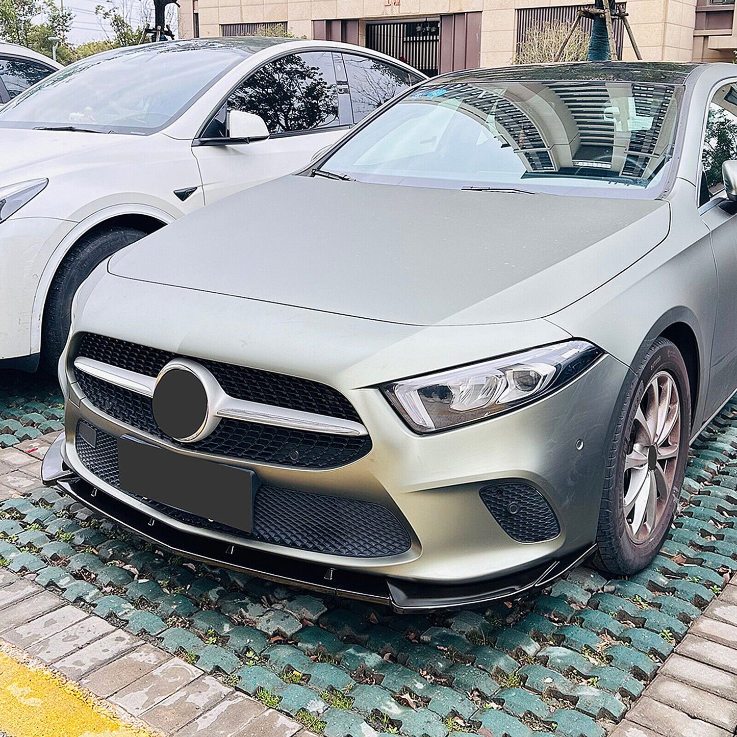 Front Spoiler Lip Splitter Bodykit fits Mercedes Benz W177 V177 18-22 Black