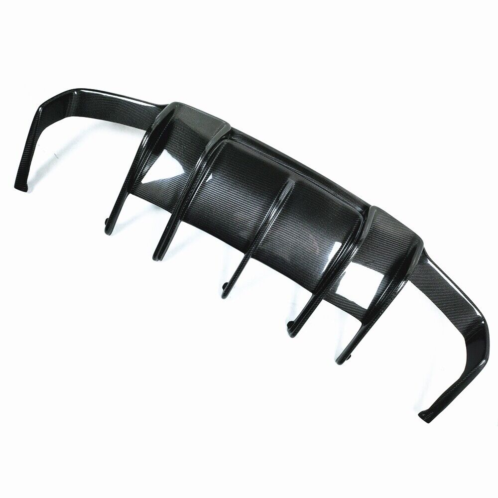 Black Rear Bumper Diffuser Lip fits Benz W218 CLS550 CLS63 AMG 11-14 Carbon Fiber