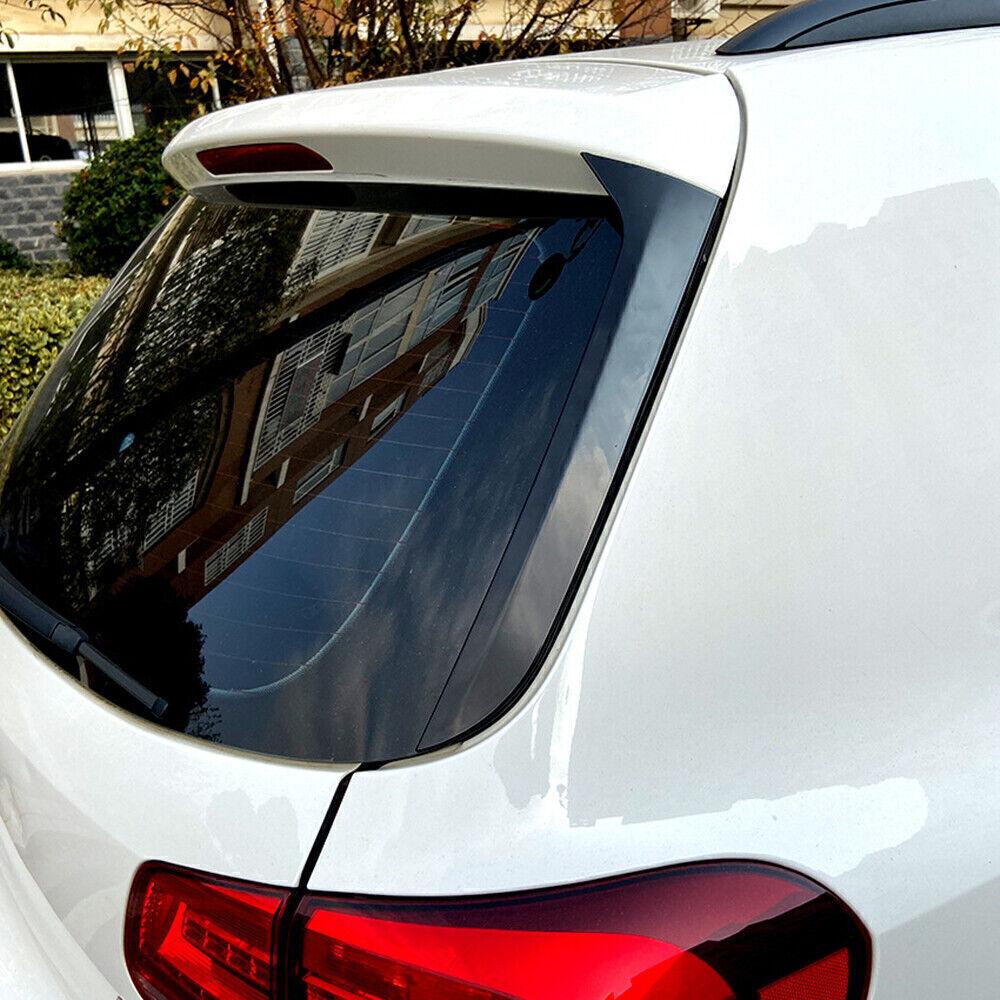 Rear Window Side Spoiler Canard Splitter Trim fits VW Tiguan MK1 2007-2016 Black