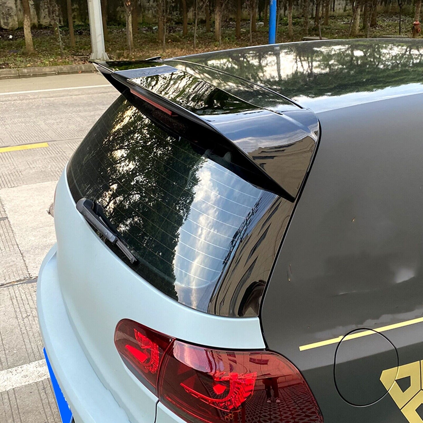 Gloss Black Rear Roof Trunk Spoiler Lip fits Volkswagen Golf 6 MK6 GTI R 2008-13