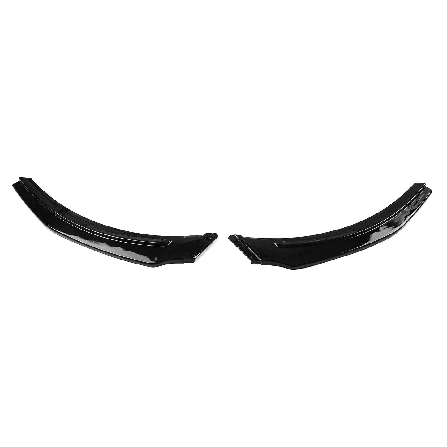 1Set Front Bumper Spoiler Lip fits Benz CLA W117 CLA45 AMG 2017-2019 Sport Black