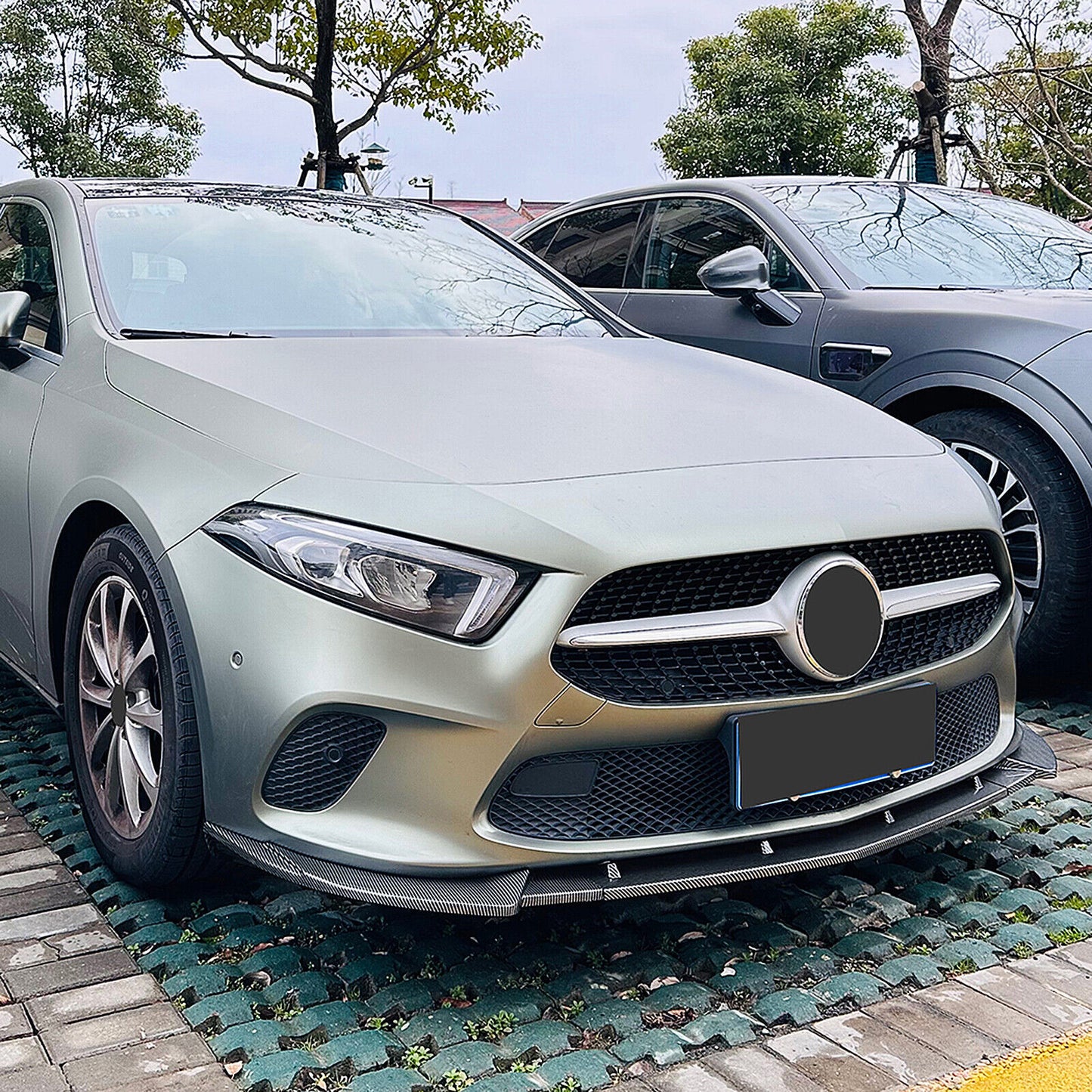 Front Bumper Spoiler Lip Kit fits Mercedes Benz W177 V177 2018-2022 CB Look