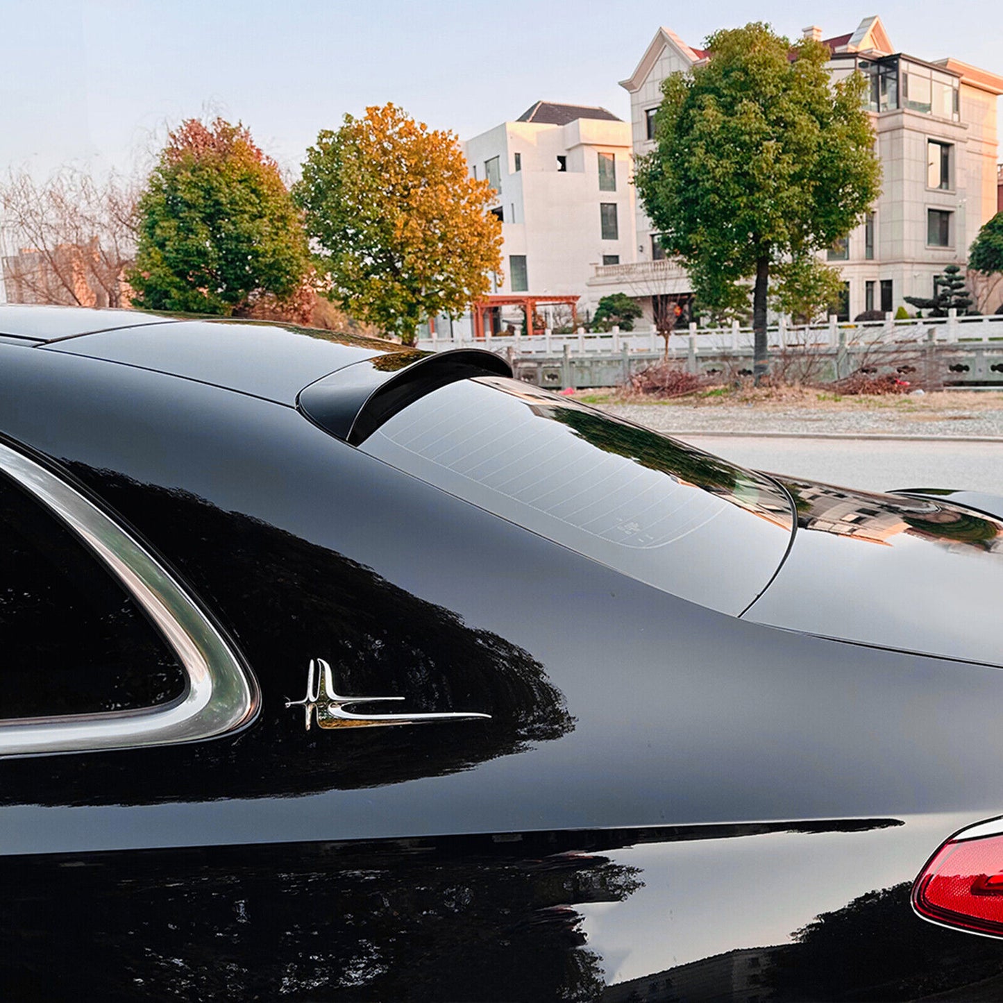 Rear Spoiler Roof Wing fits Mercedes Benz E Class W214 E260 E300 2024 Black