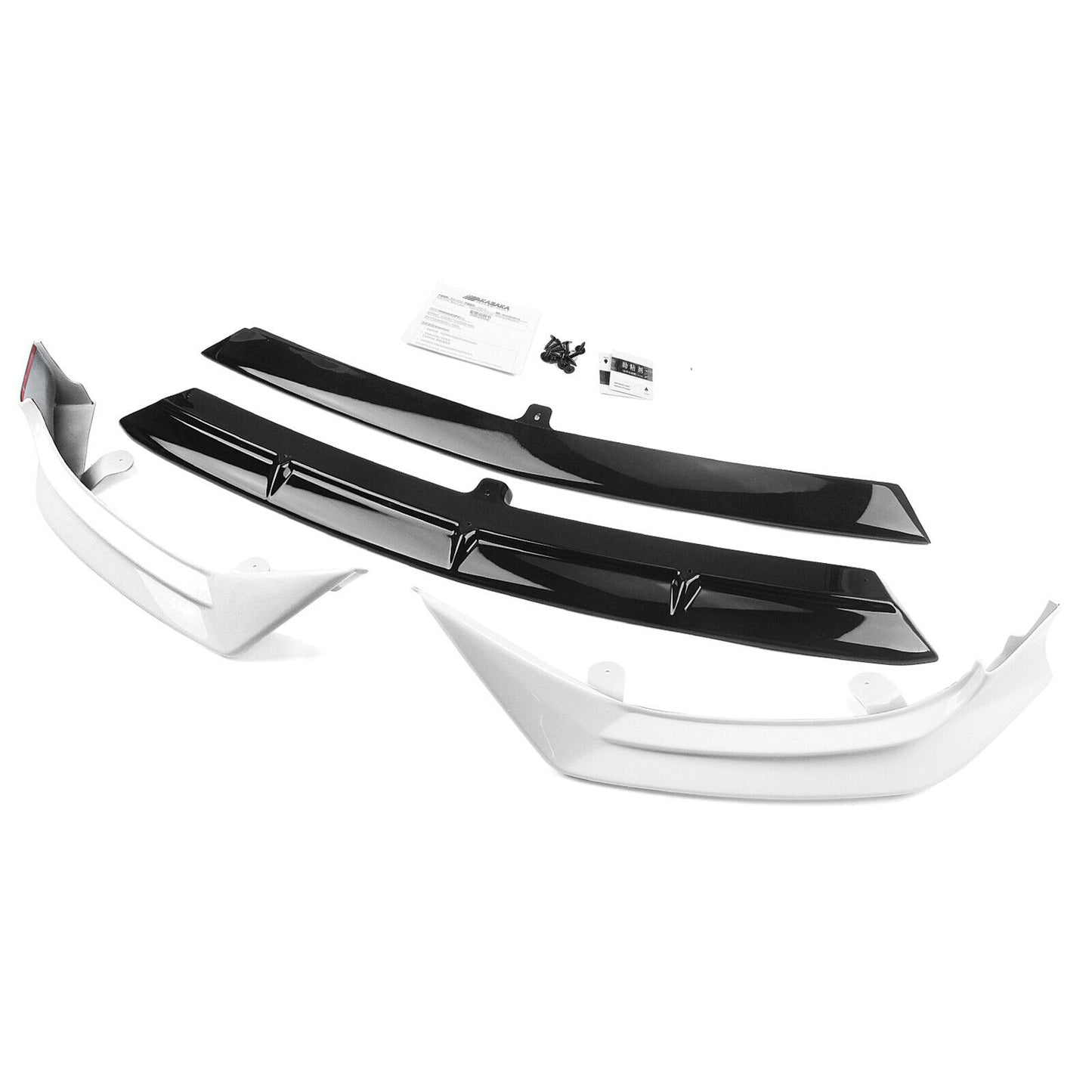 4pcs Front Spoiler Lip Side Cover fits Mercedes Benz W206 22-23 AKASAKA White