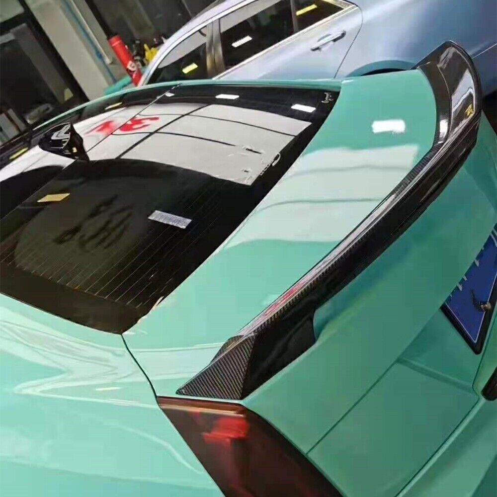 fits Cadillac ATS 2014-2019 V Style Carbon Fiber Rear Trunk Spoiler Wing Lip
