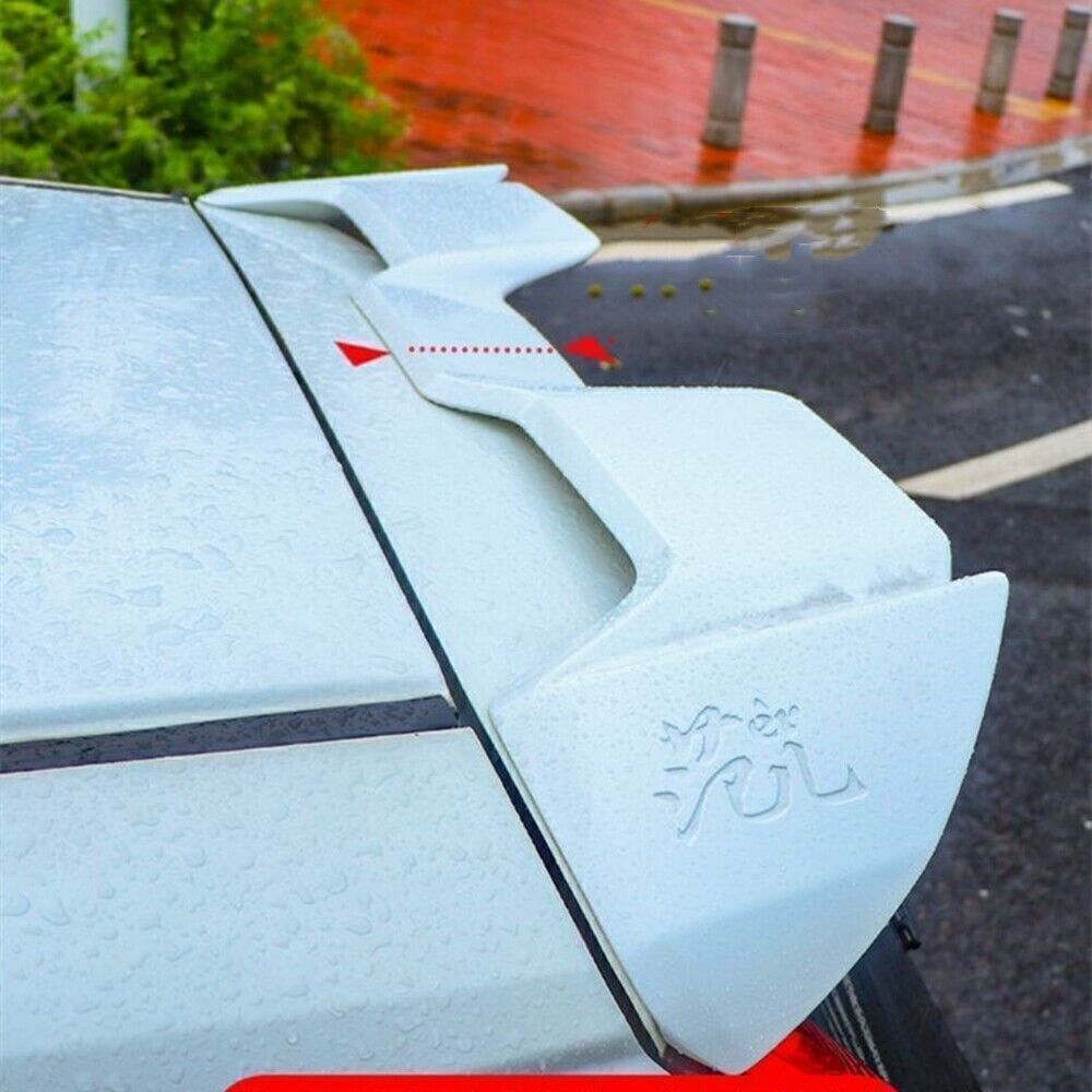 White Rear Trunk Spoiler Roof Lip fits Honda Fit GK5 YOFER 2014 2016-2019