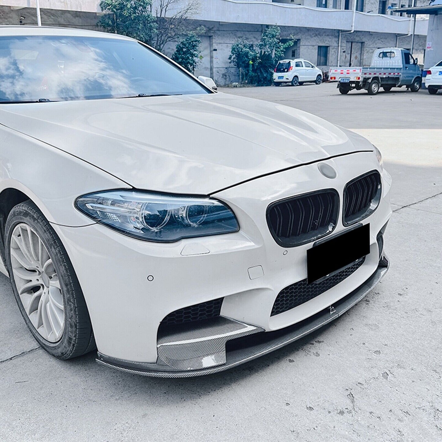 Front Bumper Spoiler Lip + Side Splitter Trim fits BMW F10 F11 M5 12-16 CB Look