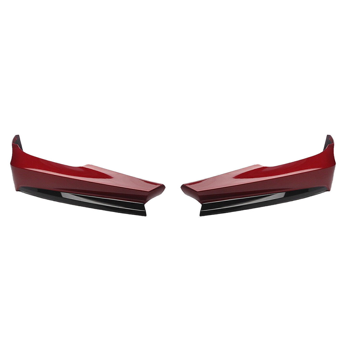 Red Front Bumper Spoiler Lip Splitter Kit fits Honda Accord 2021 2022 AKASAKA